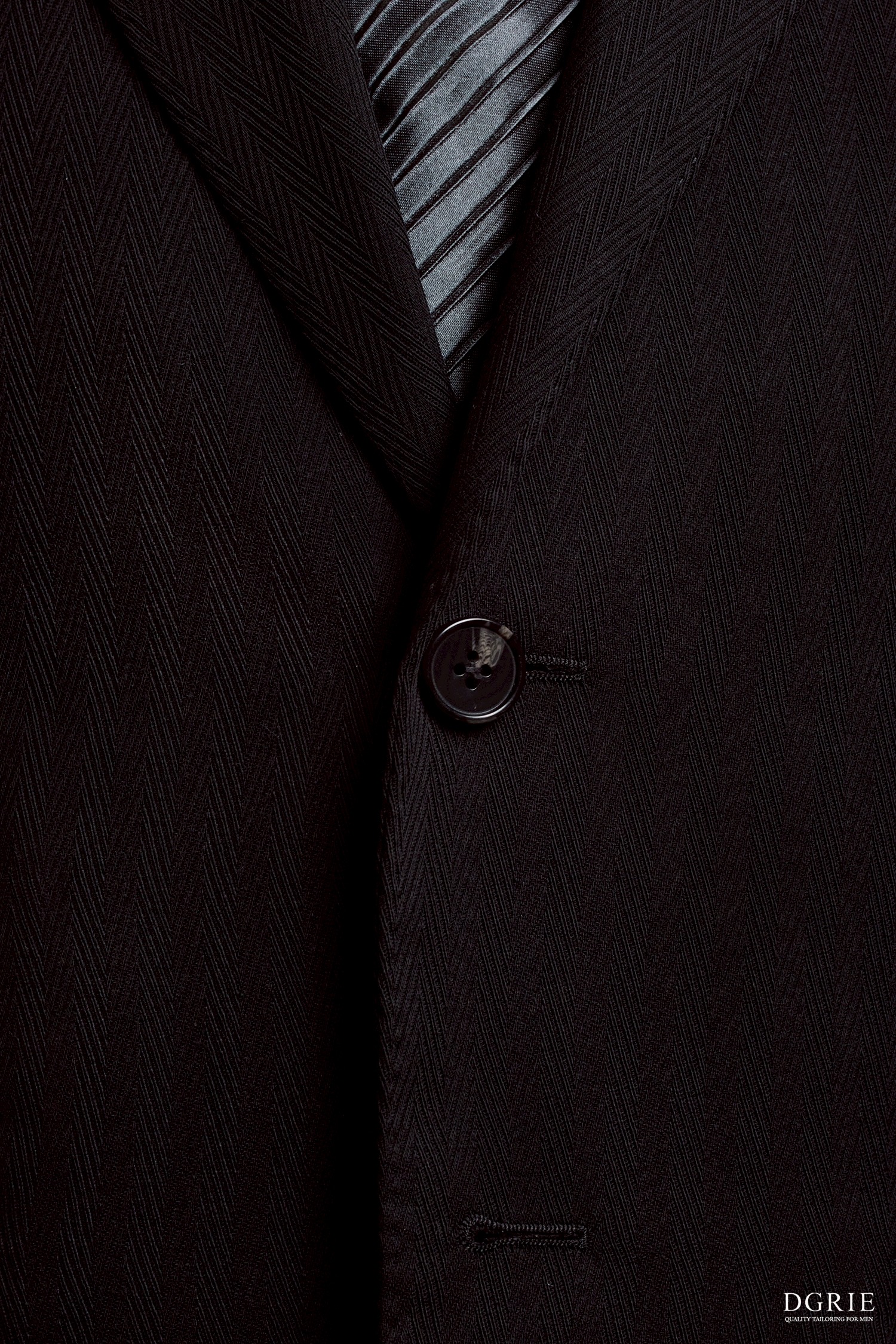 DGRIE Herringbone Hlaflining Peak Lapel Jacket
