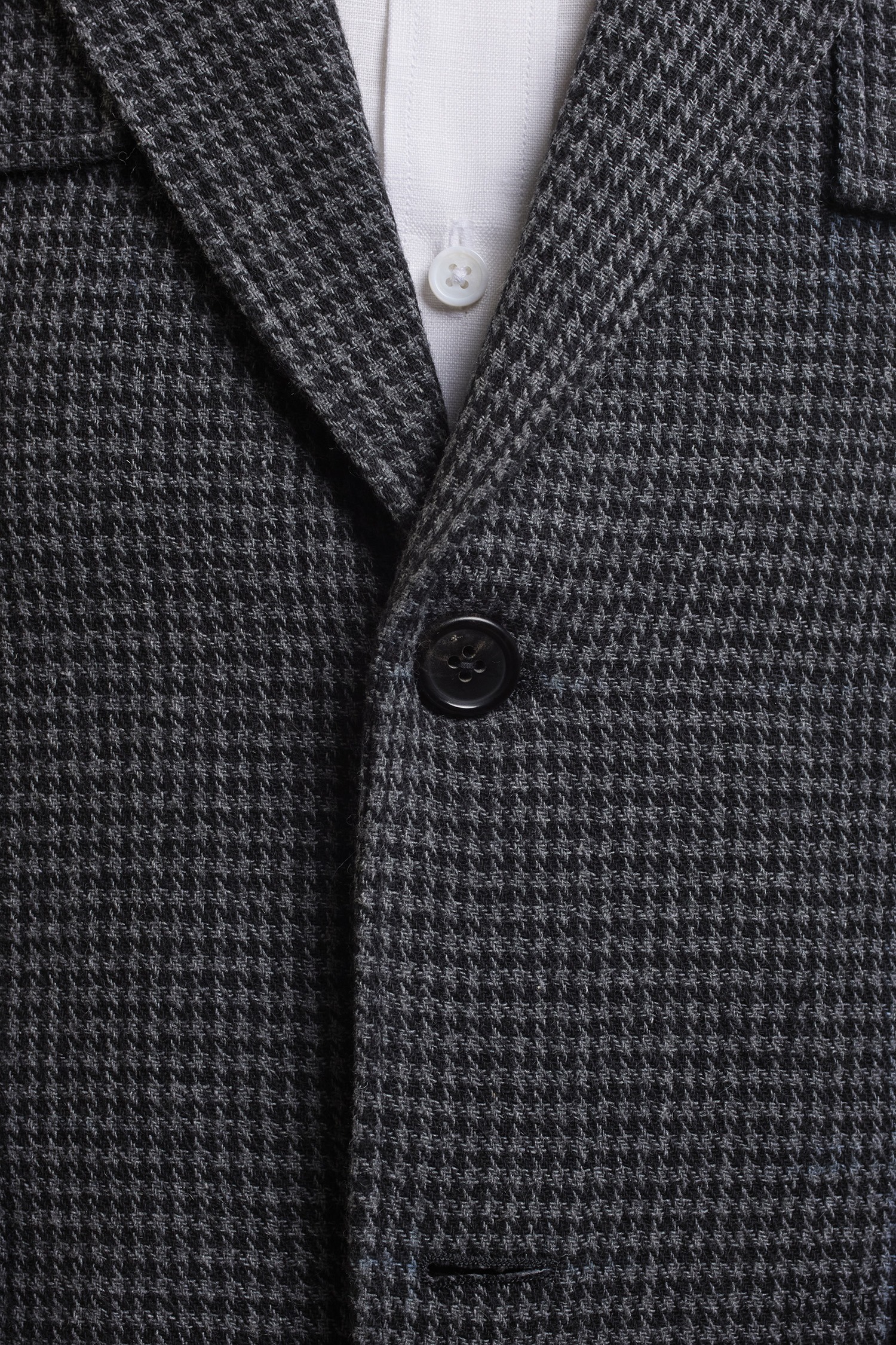 Safari Jacket - Gray Houndstooth Flannel