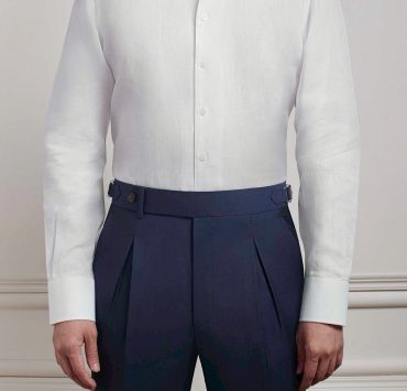 เสื้อเชิ้ตลินิน Urban classic One Piece Collar linen pocket shirt