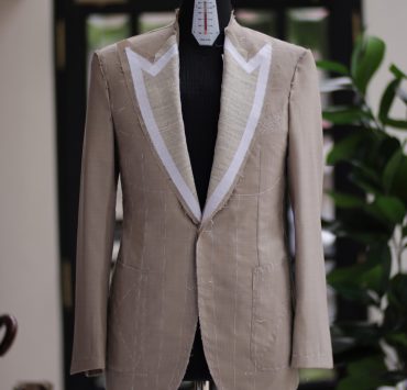 DGRIE - 1st Fitting Beige Full Canvas Suits