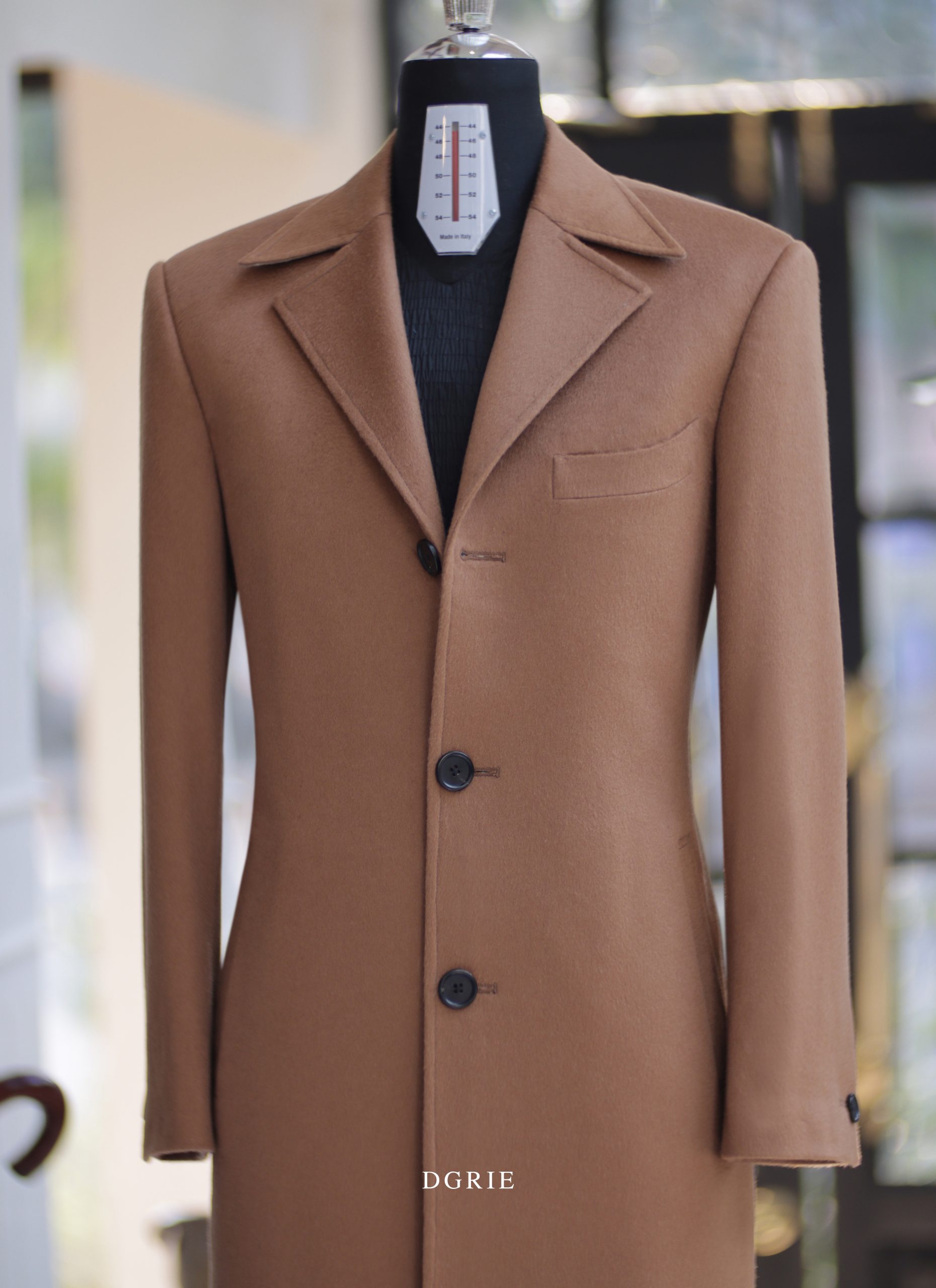 ตัดโค้ท DGRIE Bespoke Camel Overcoat