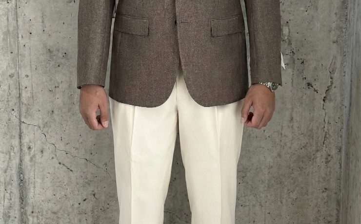 DGRIE - ตัดสูท Brown Herringbone Single Breasted Suits