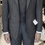 DGRIE - Dark Brown 3-Piece Notch Lapel Suit