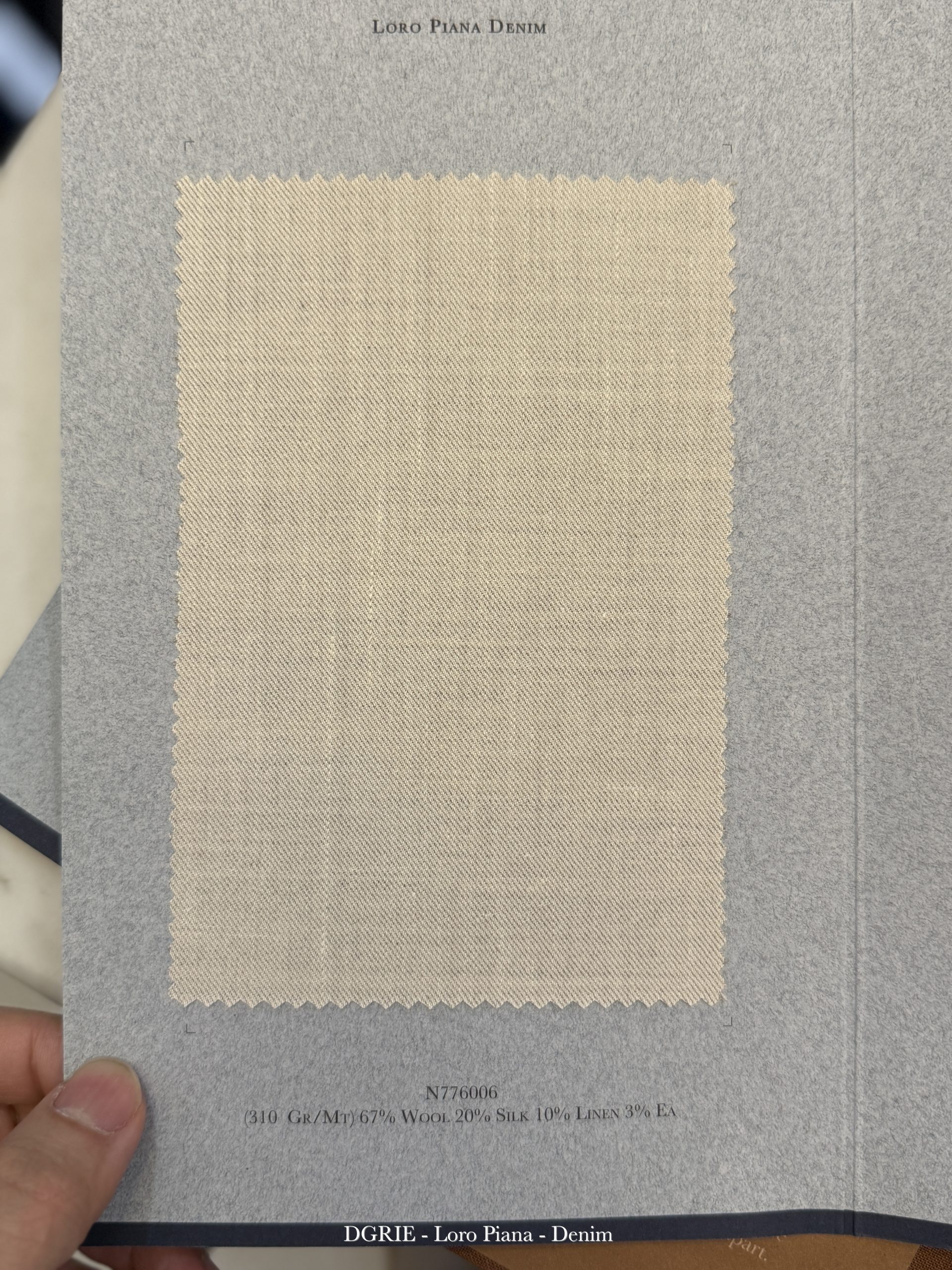 DGRIE - ตัดสูท Loro Piana Denim