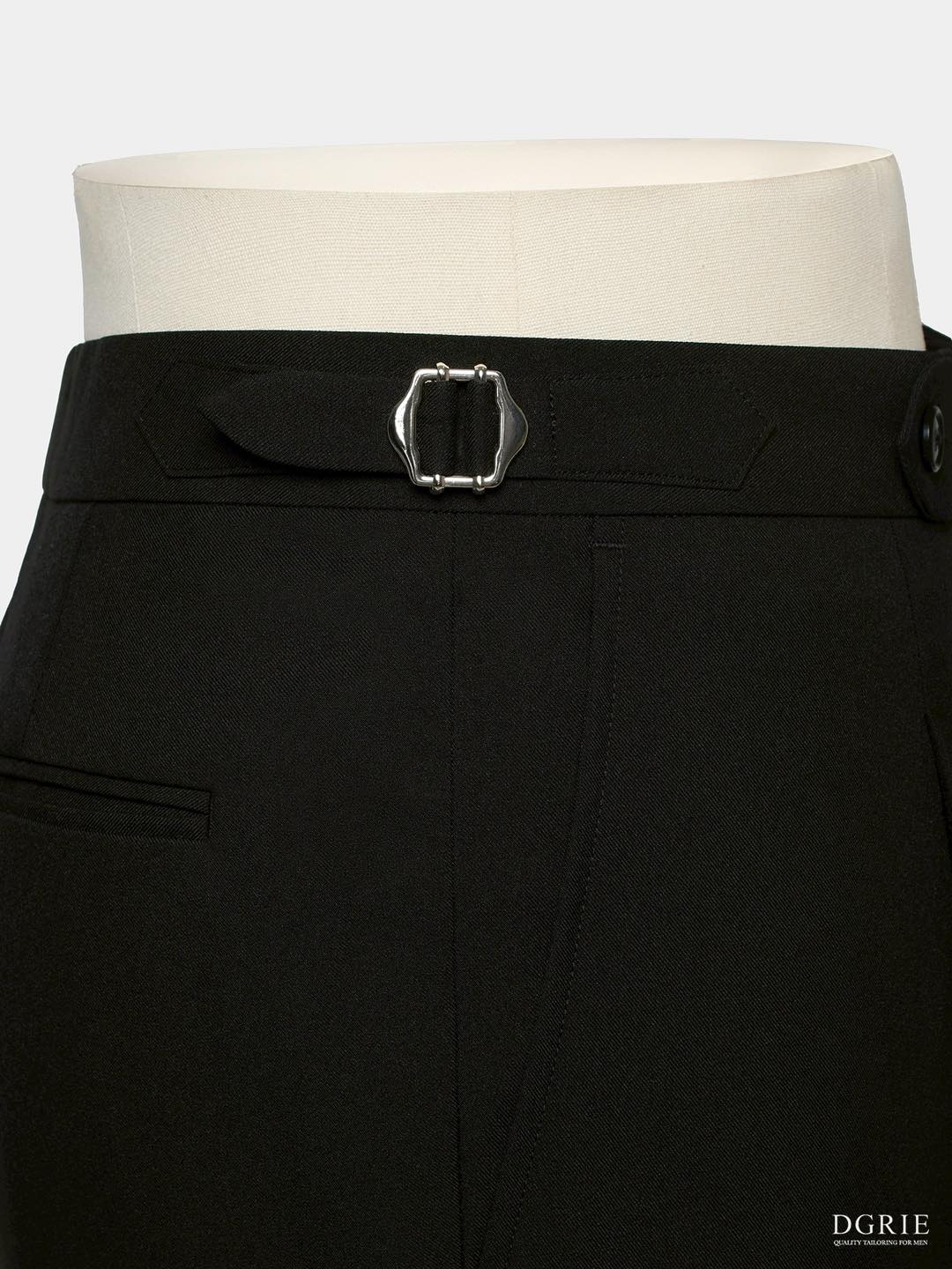 DGRIE PLAY - Play Black T/P Buckle Belt Pants