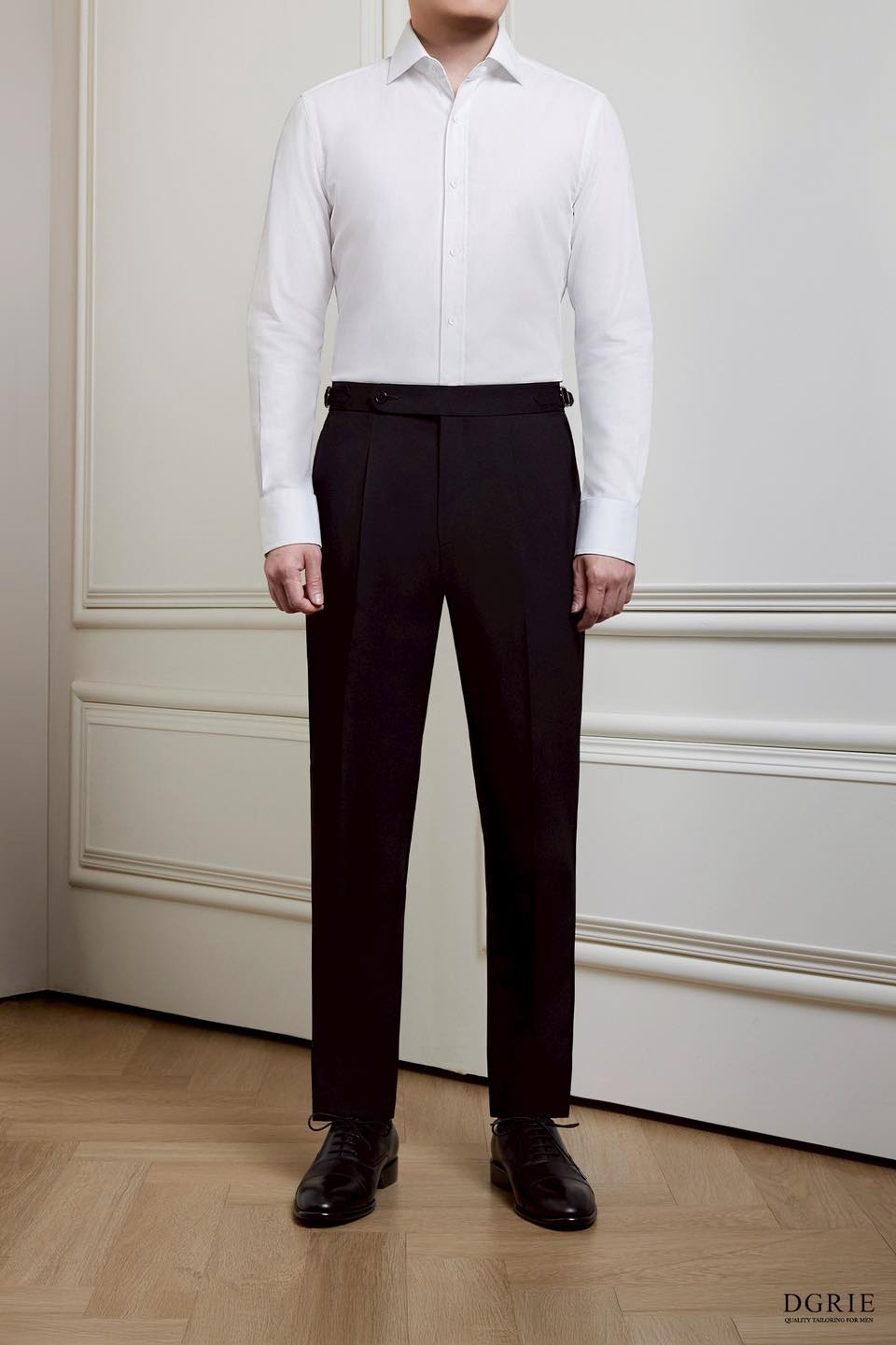 DGRIE PLAY - Play Black T/P Buckle Belt Pants