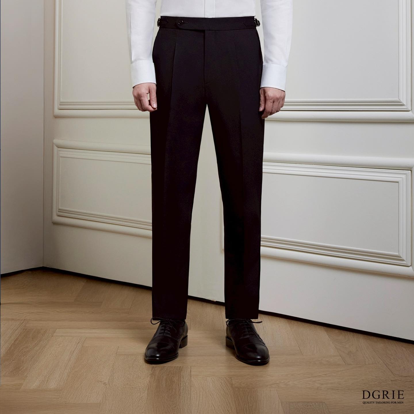 DGRIE PLAY - Play Black T/P Buckle Belt Pants