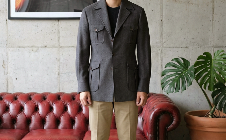 DGRIE Seersucker Safari Jacket - Solid Seersucker