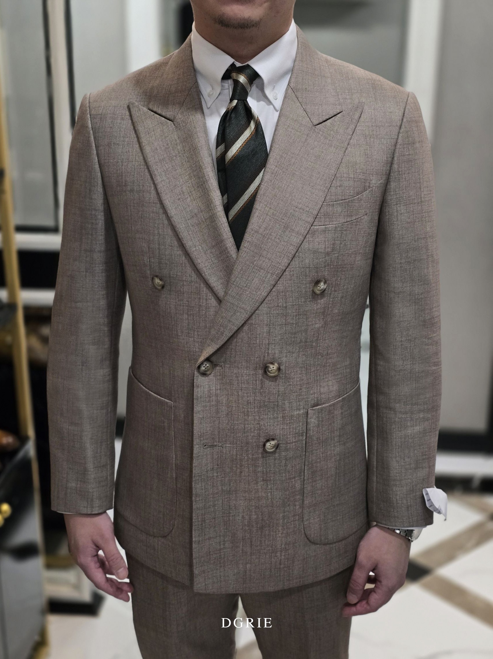 ตัดสูท DGRIE Wool Linen - Double-Breasted Suit