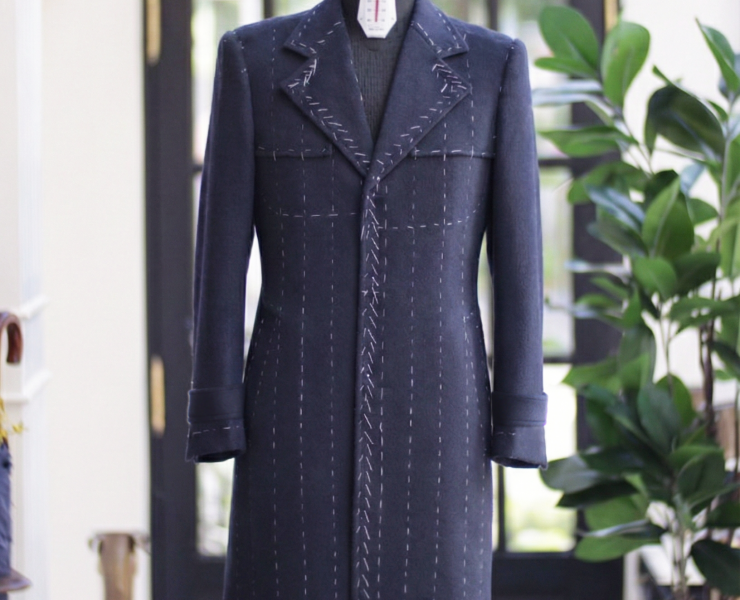 DGRIE - Bespoke Navy Overcoat