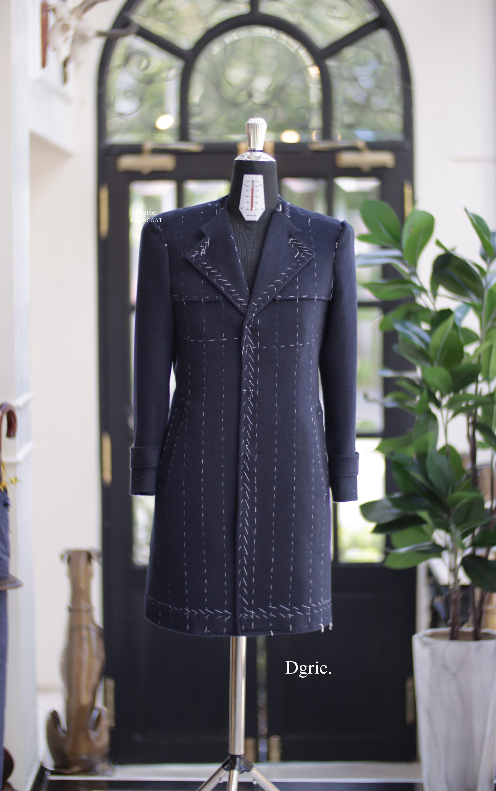 DGRIE - Bespoke Navy Overcoat