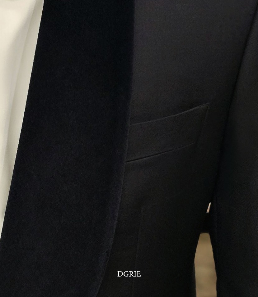 DGRIE BLACK TUXEDO VELVET Super Black Suits