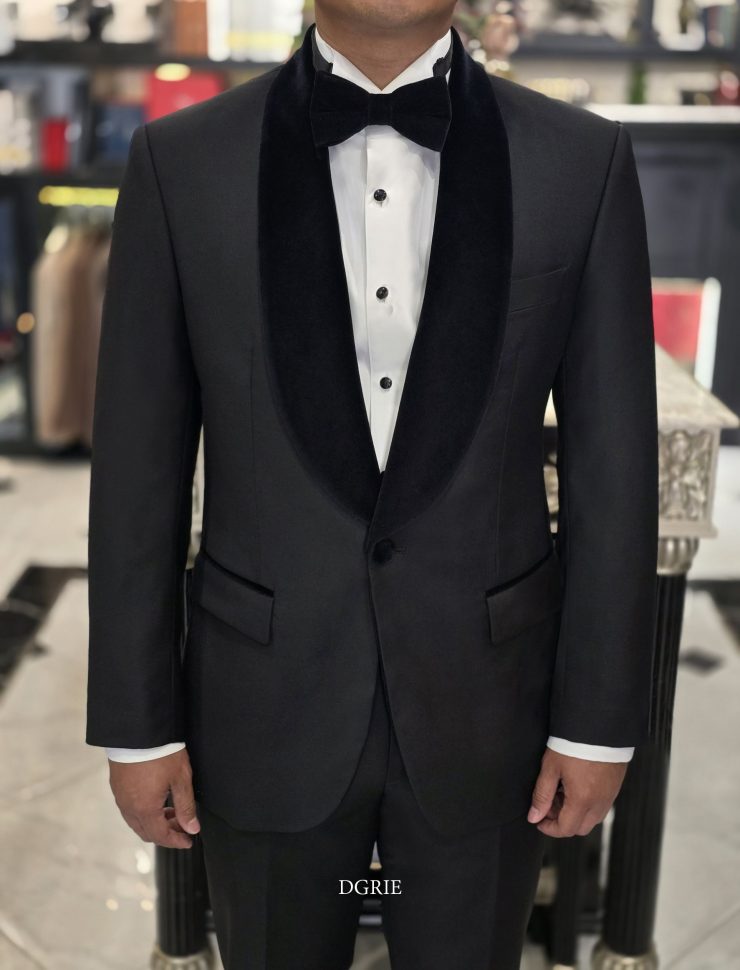 DGRIE BLACK TUXEDO VELVET Super Black Suits