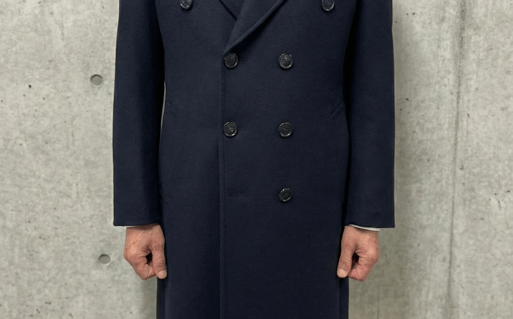เสื้อโค้ท DGRIE Navy Blue Double breasted Overcoat 53 เสื้อโค้ท DGRIE Navy Blue Double breasted Overcoat