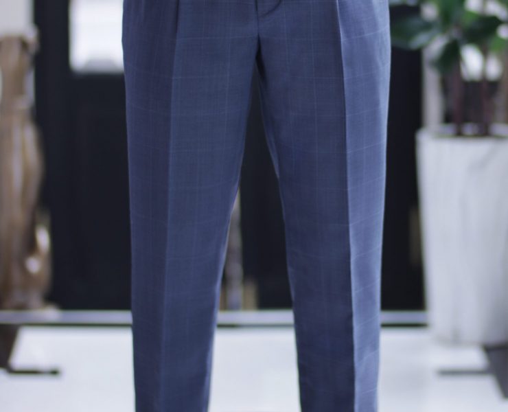 DGRIE PANTS 76 : Windowpane Side Adjusters Pleated Pants 25 DGRIE PANTS 76 : Windowpane Side Adjusters Pleated Pants