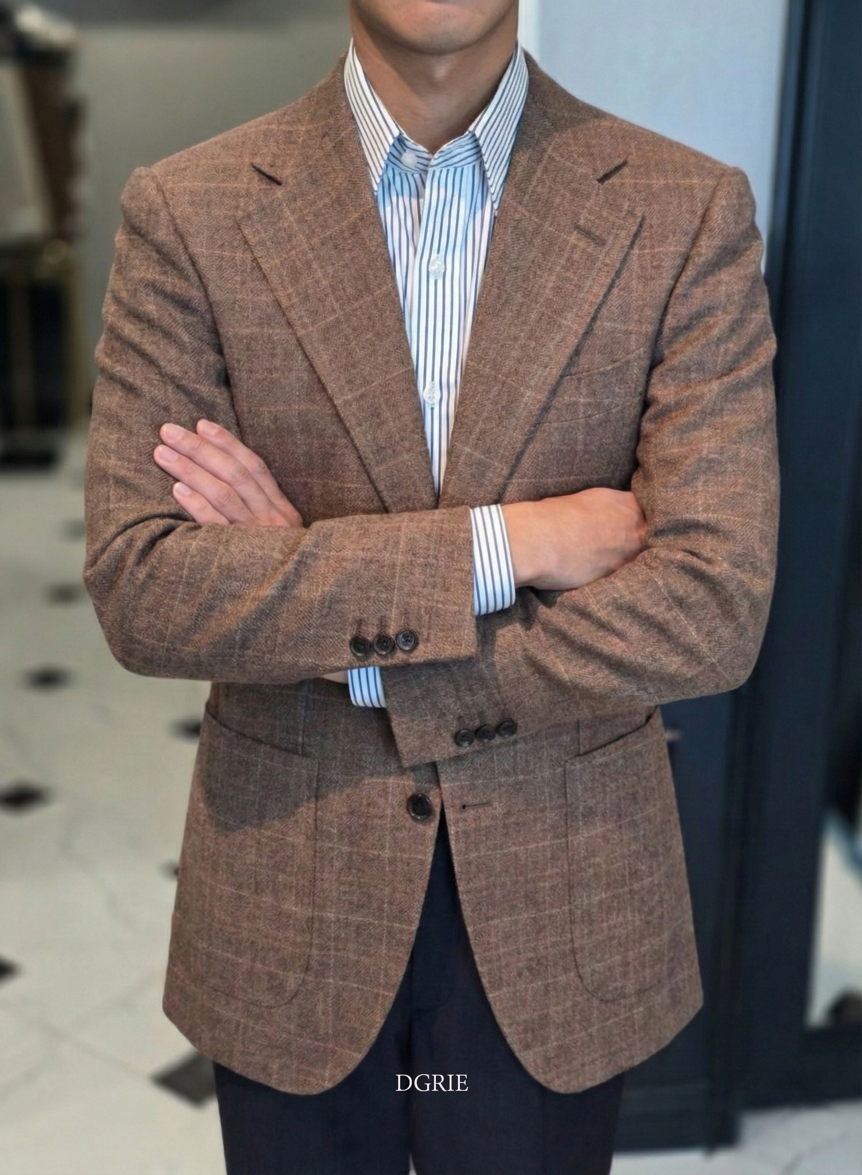 DGRIE Window Flannel Wool Jacket