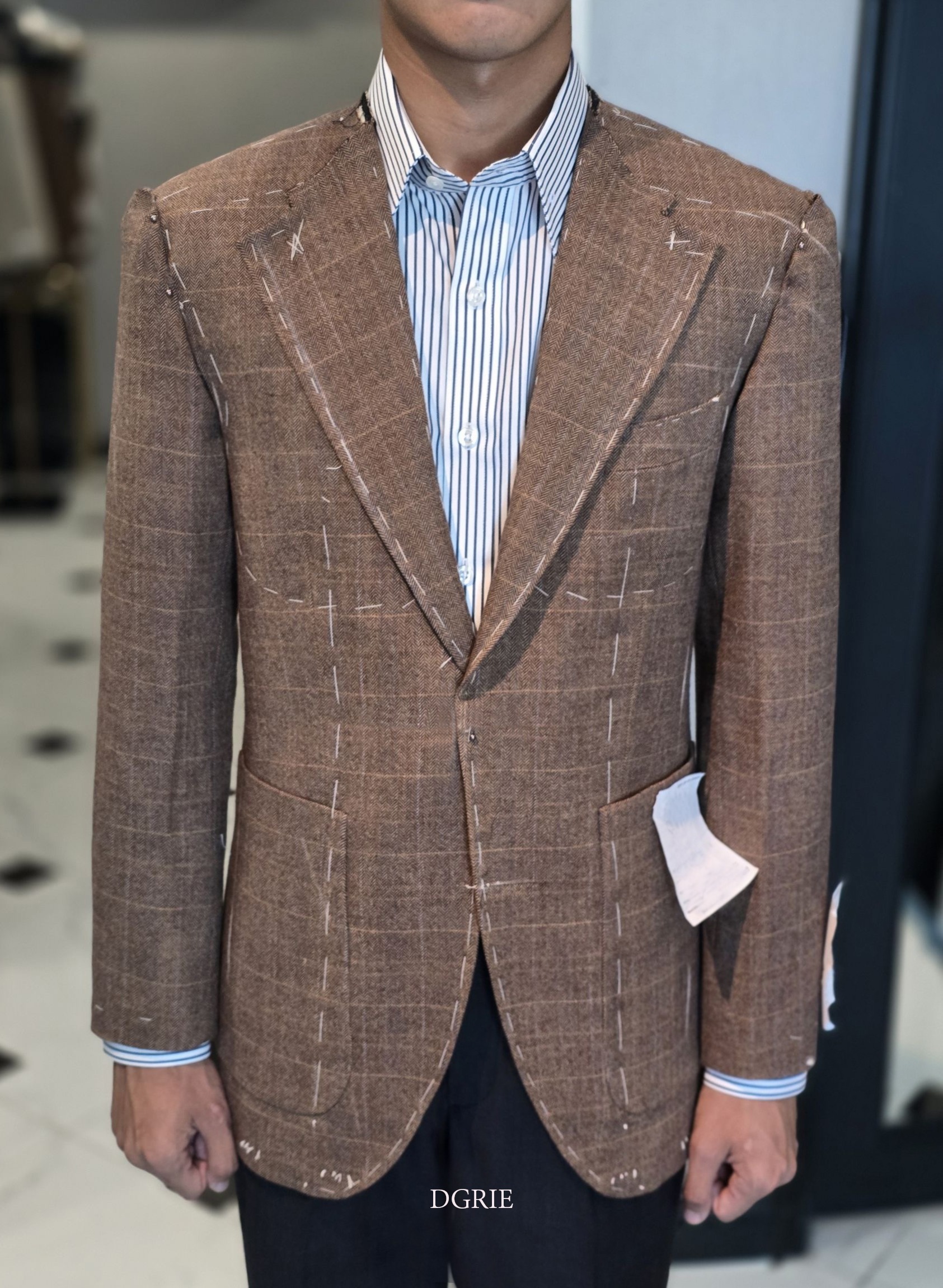 DGRIE Window Flannel Wool Jacket