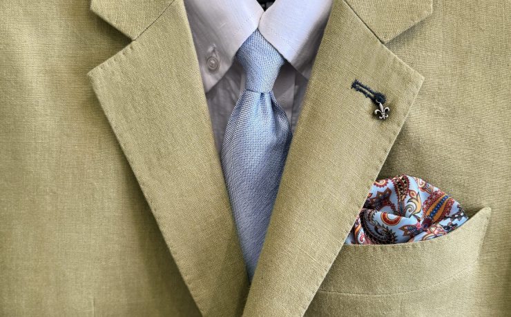 Olive Green Poland Linen Sport Jacket