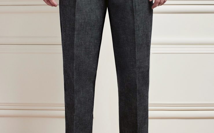 กางเกงยีนส์ Sport Dark Grey Buckle Belt Denim Pants 53 กางเกงยีนส์ Sport Dark Grey Buckle Belt Denim Pants