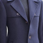 ตัดโค้ท Bespoke Navy Classic Overcoat