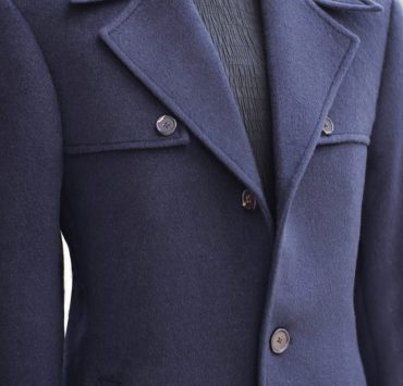 ตัดโค้ท Bespoke Navy Classic Overcoat