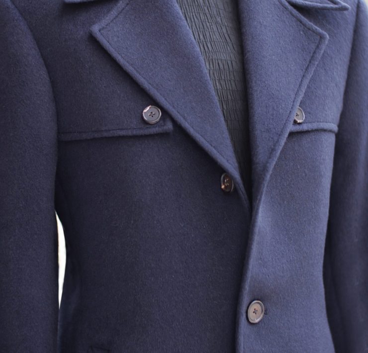 ตัดโค้ท Bespoke Navy Classic Overcoat 5 ตัดโค้ท Bespoke Navy Classic Overcoat