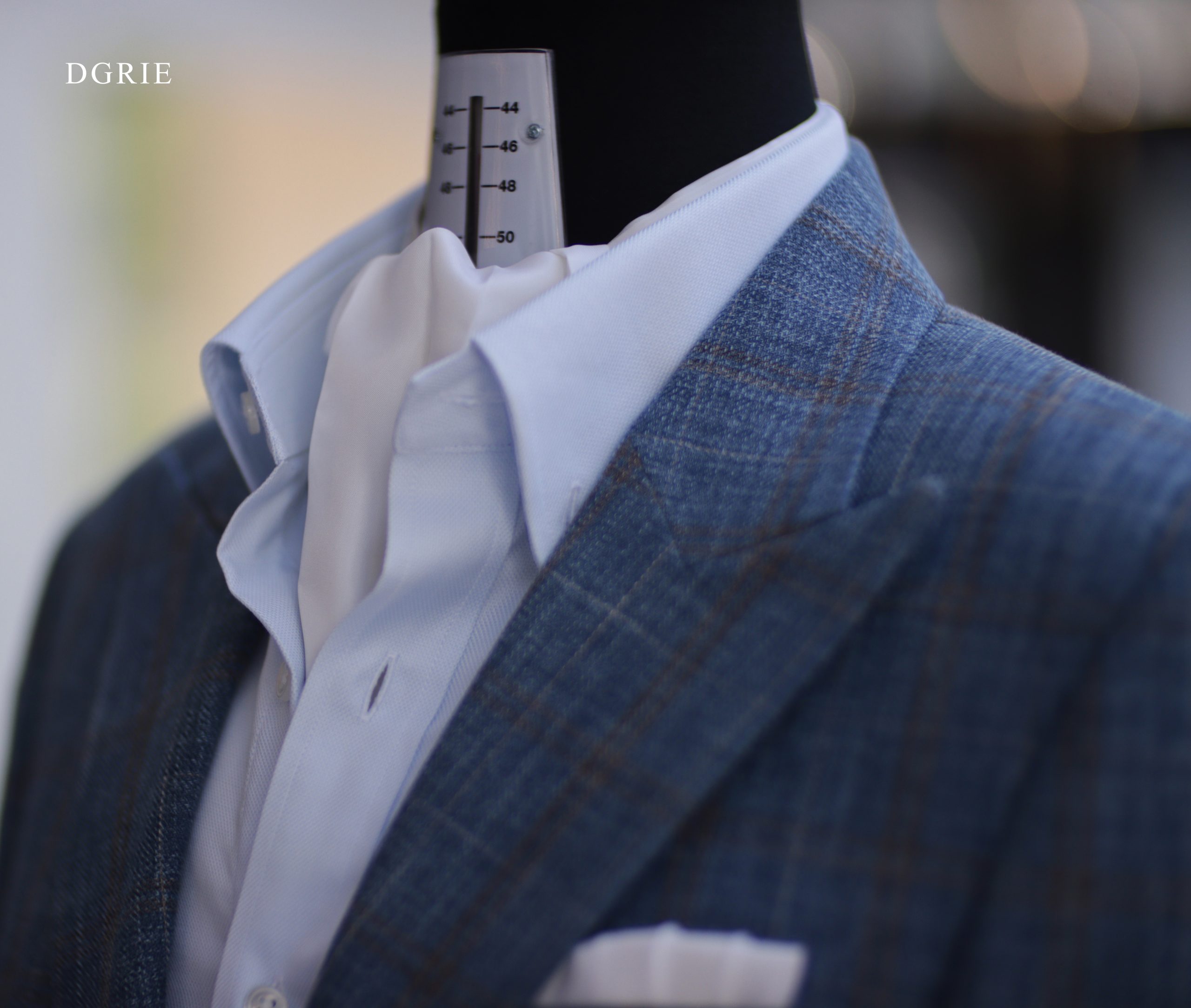 DGRIE BESPOKE - ตัดสูท Window Wool Linen Silk Jacket Suits