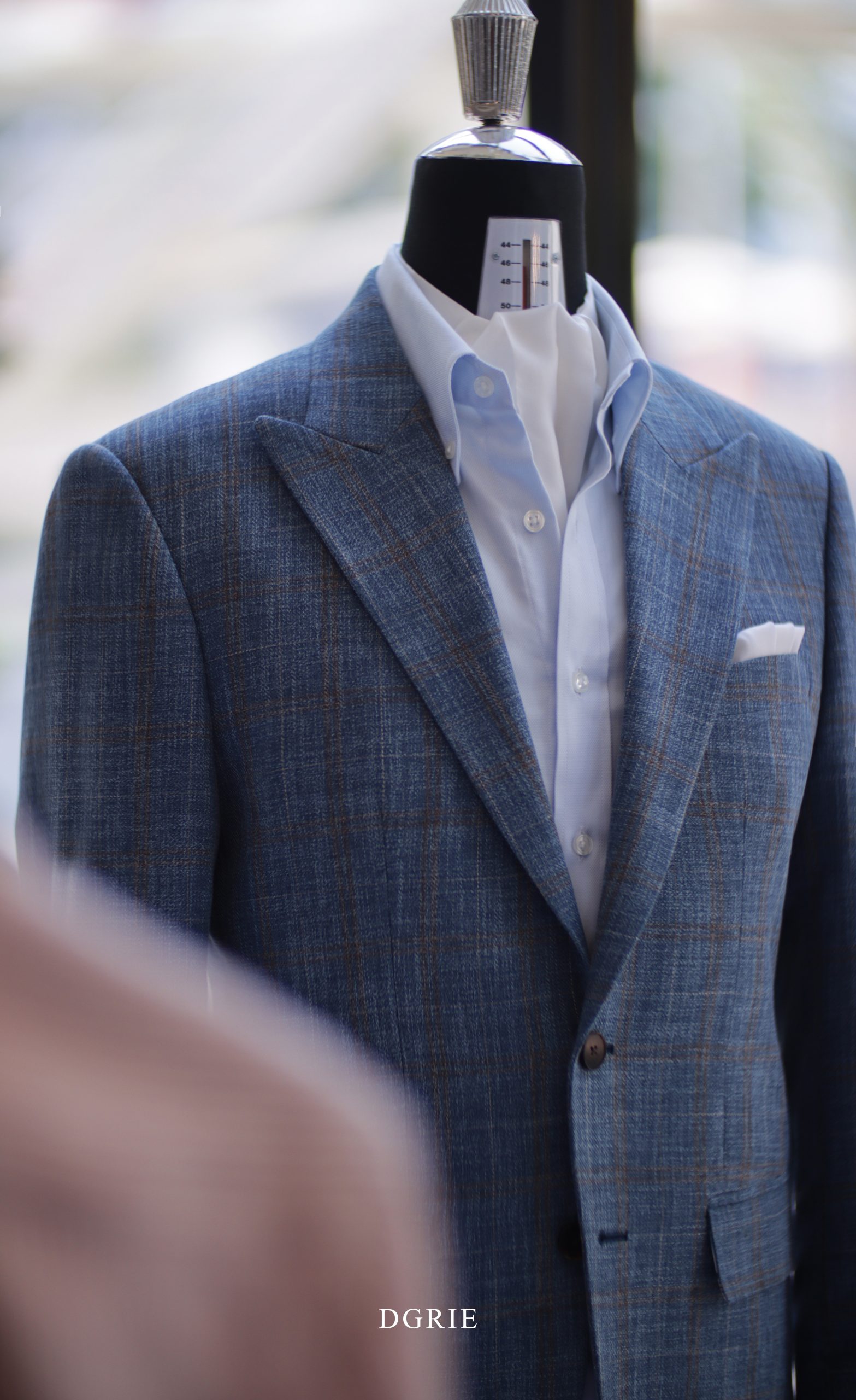 DGRIE BESPOKE - ตัดสูท Window Wool Linen Silk Jacket Suits