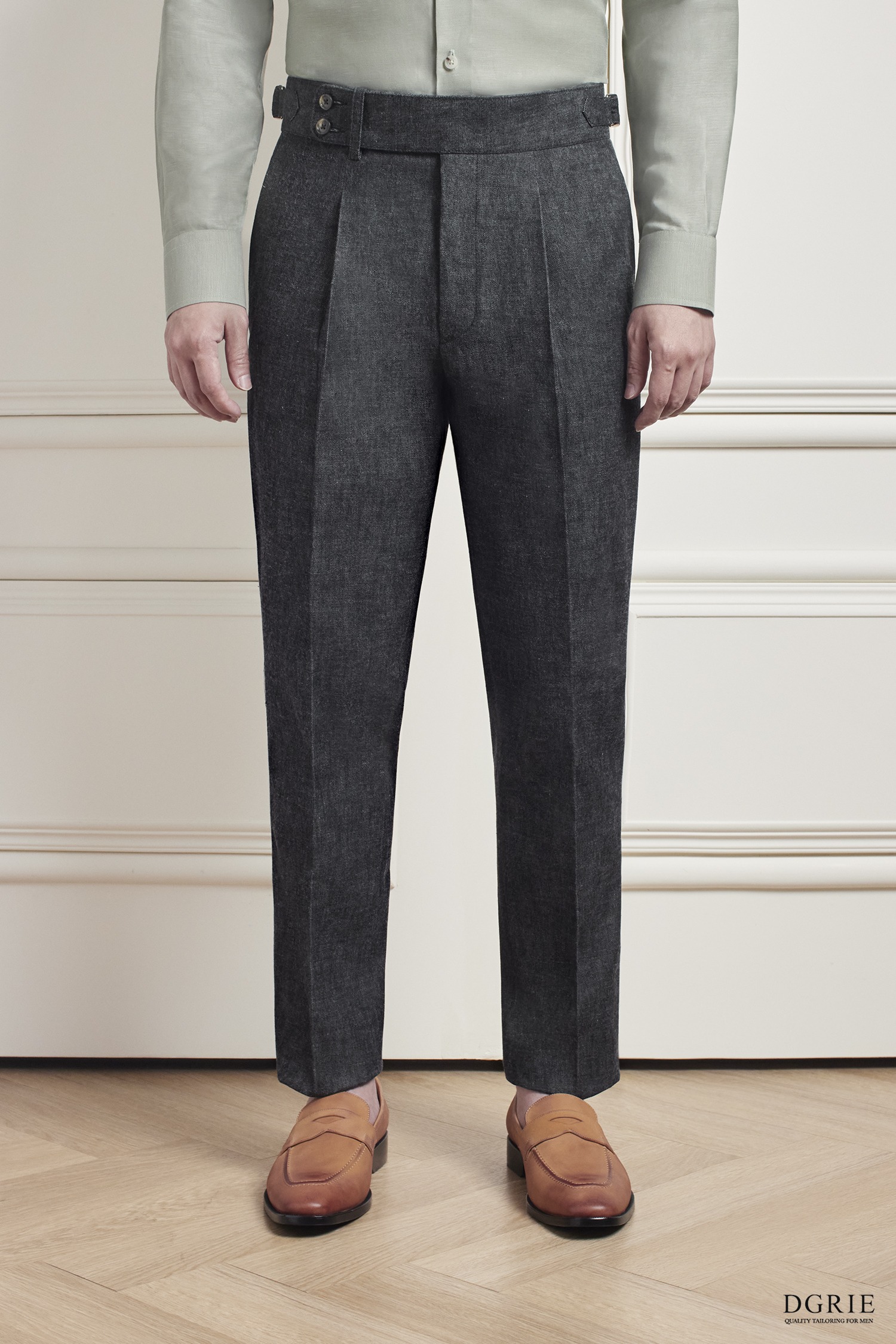 sport-dark-grey-2-inch-waistband-buckle-belt-denim-pants-dgrie-2 DGRIE EXCLUSIVE SALE - 30% OFF, (READY TO WEAR)