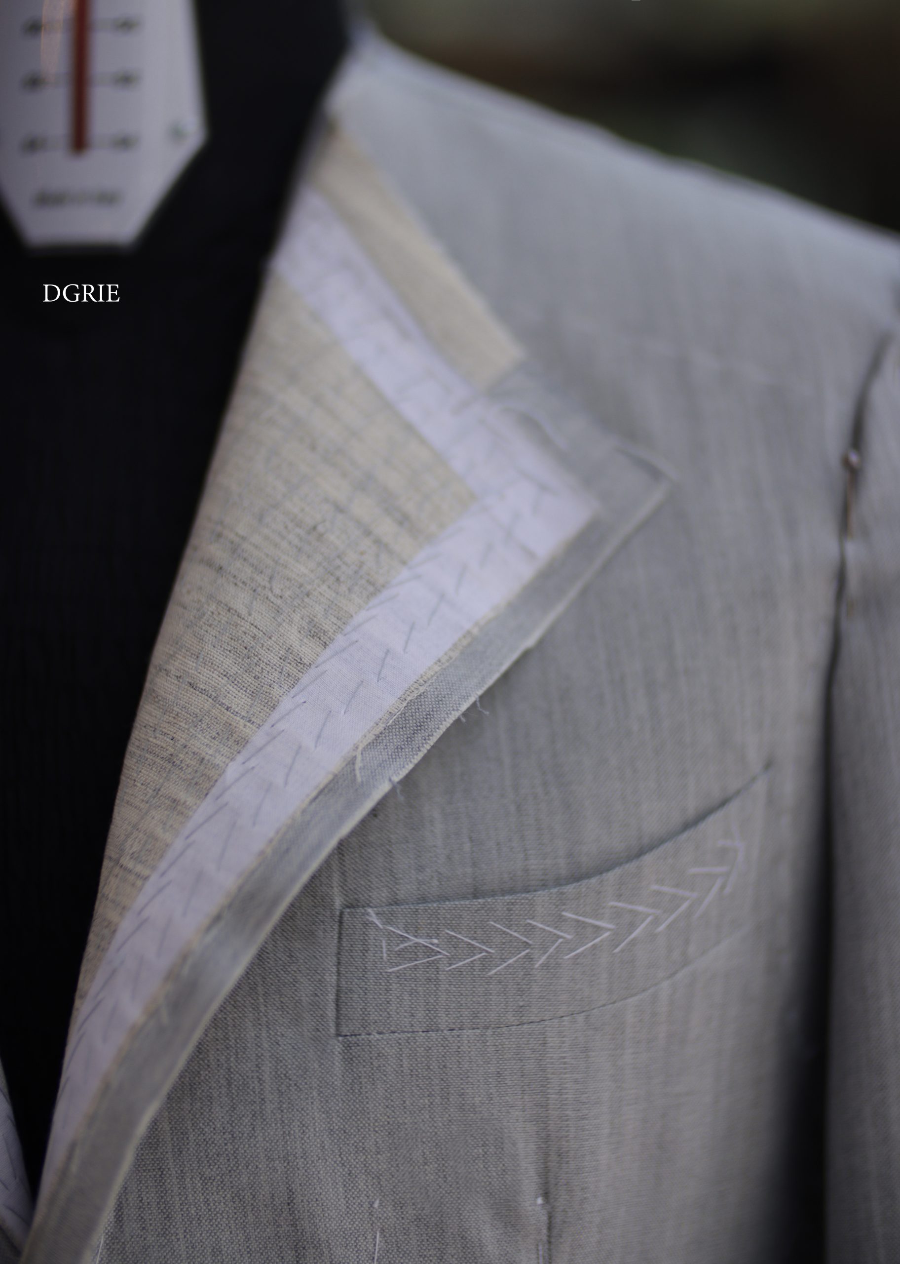 ตัดสูท Fitting Full Canvas Italy Grey Suits