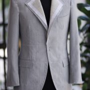 ตัดสูท Fitting Full Canvas Italy Grey Suits