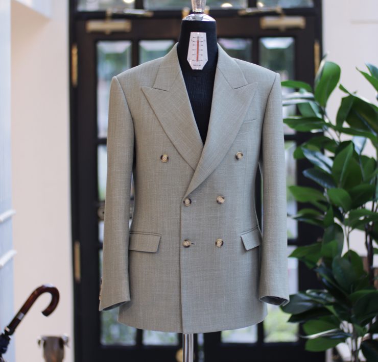 ตัดสูท Sage Green Double Breasted Suits