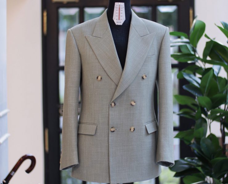 ตัดสูท Sage Green Double Breasted Suits