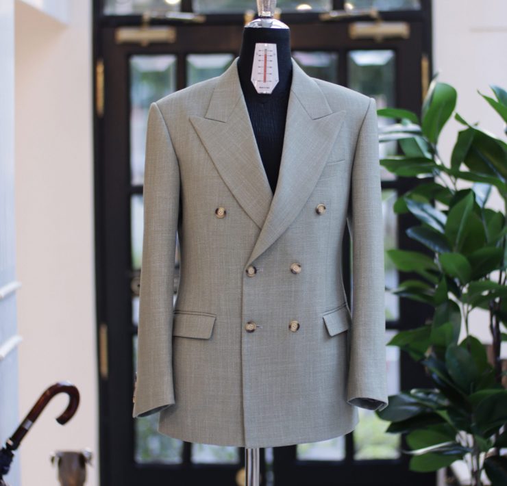 ตัดสูท Sage Green Double Breasted Suits