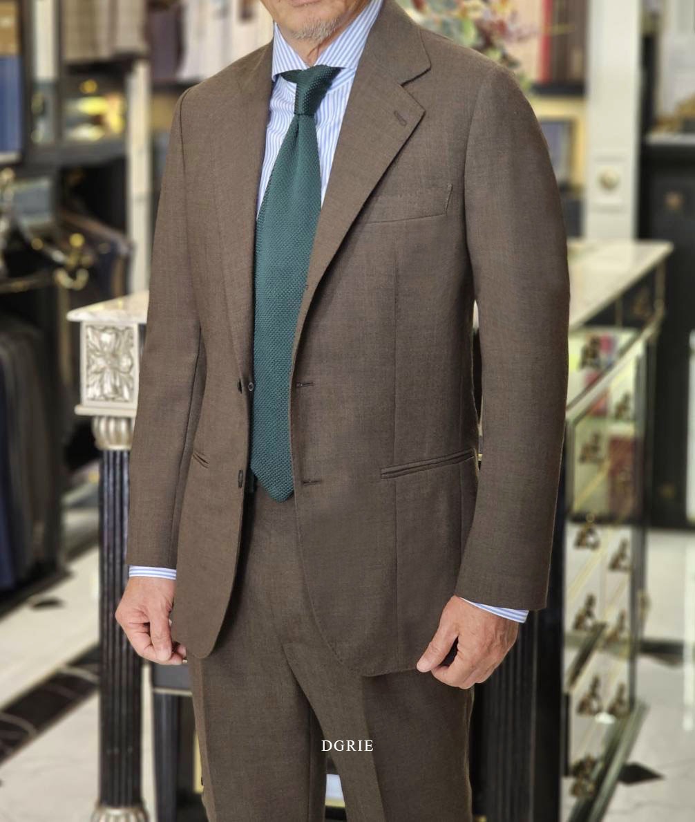 ตัดสูท DGRIE Fox Brothers Brown Single Breasted Suit