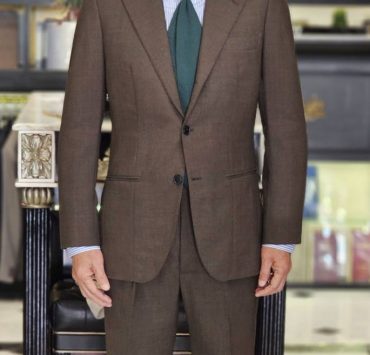 ตัดสูท DGRIE Fox Brothers Brown Single Breasted Suit
