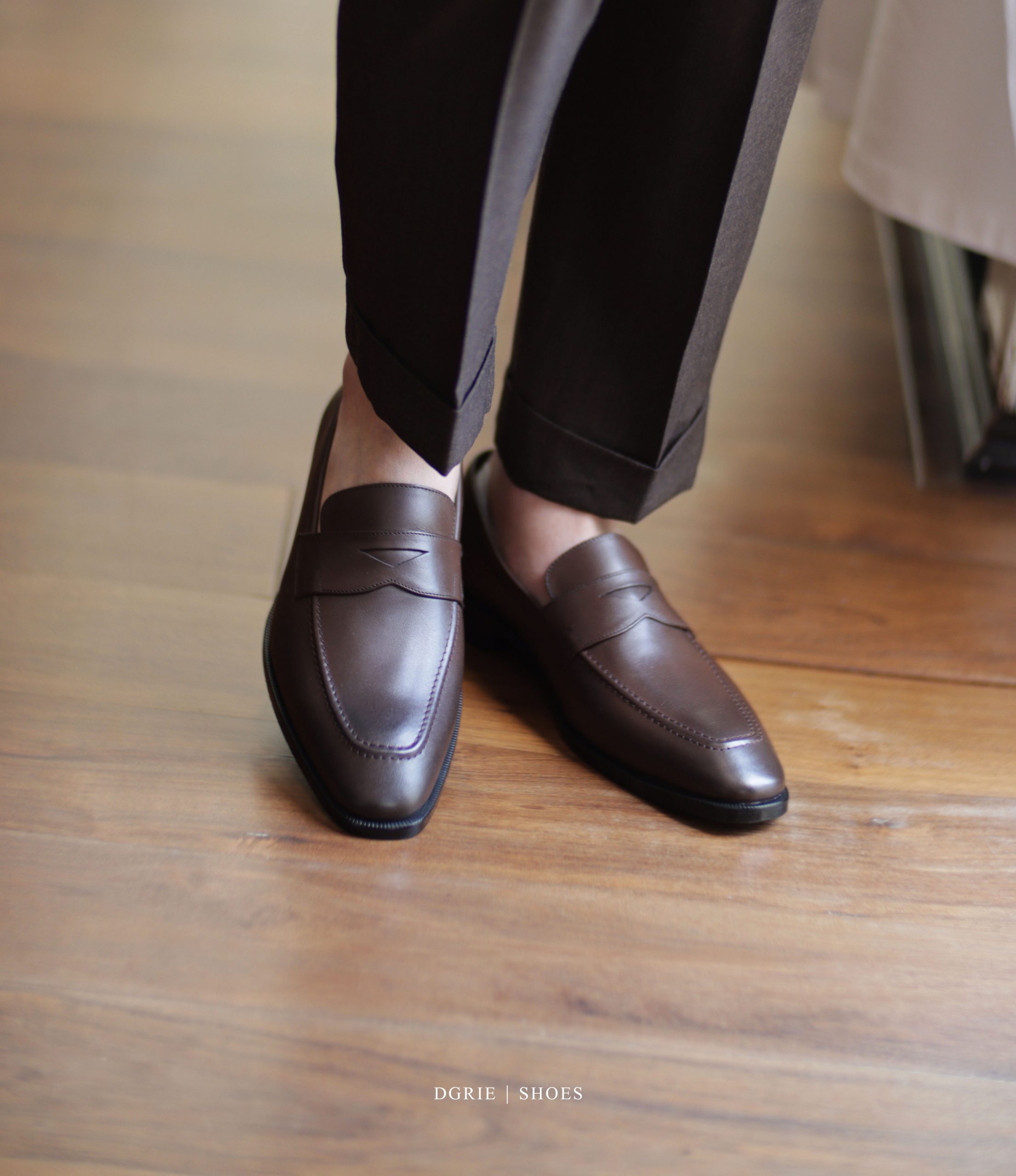 DGRIE – The Ultimate Classic | Premium Penny Loafer Dark Brown Shoes