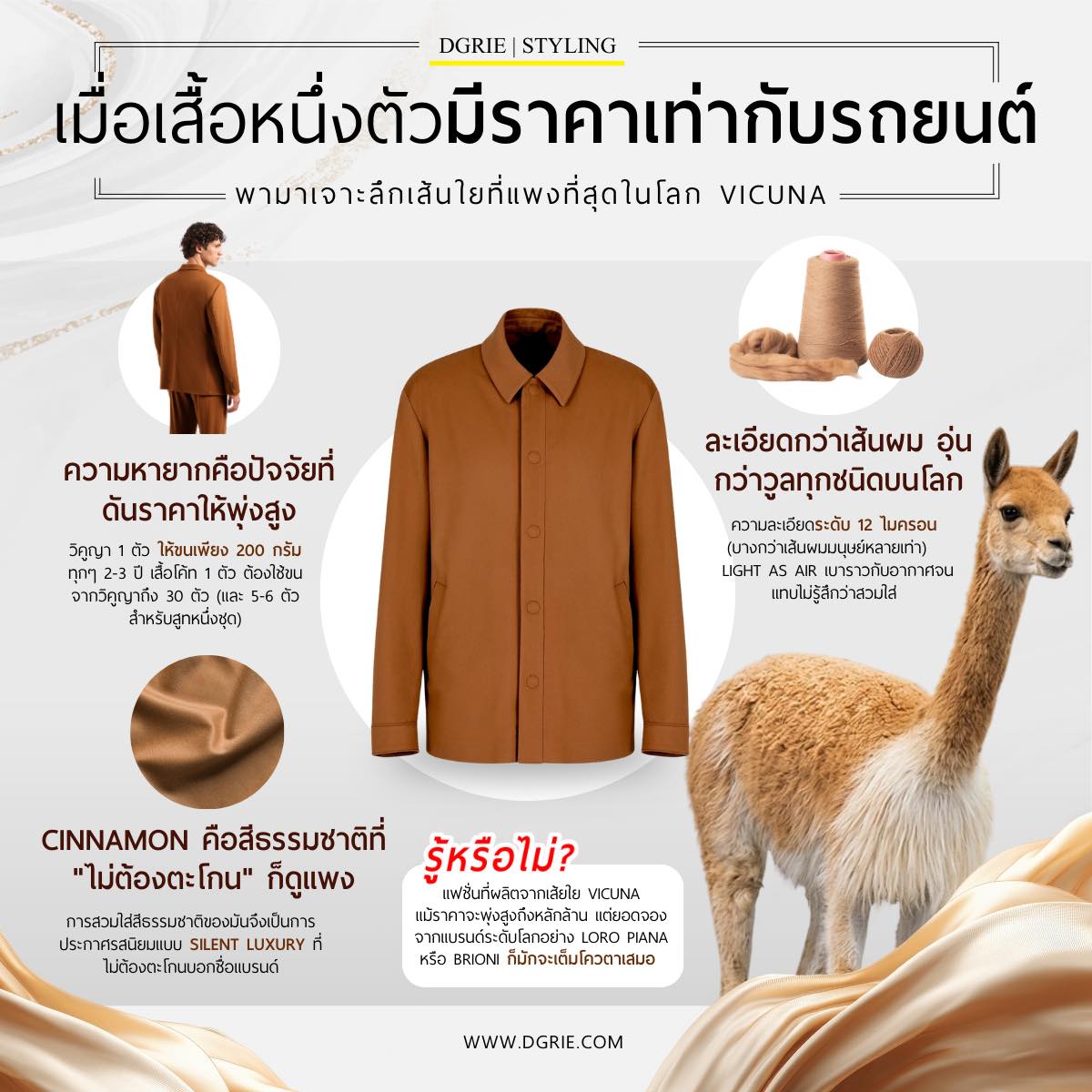 Vicuna: When a single garment costs as much as a car.