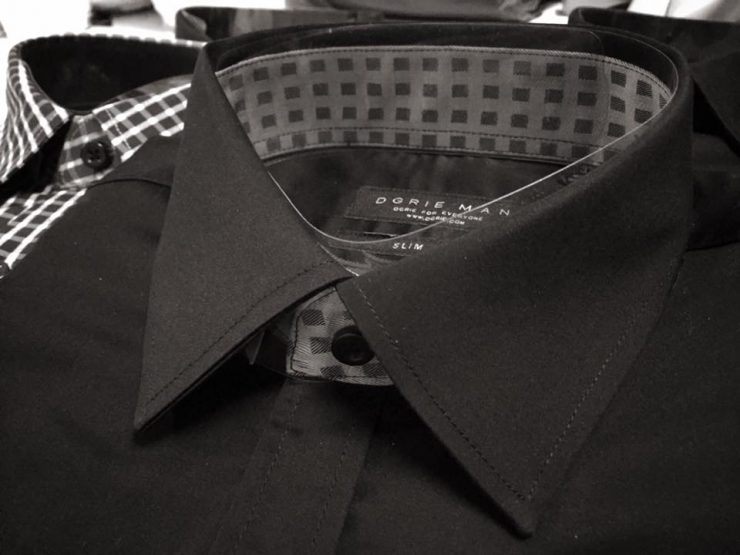 dgrie man slim fit black shirt dgrie