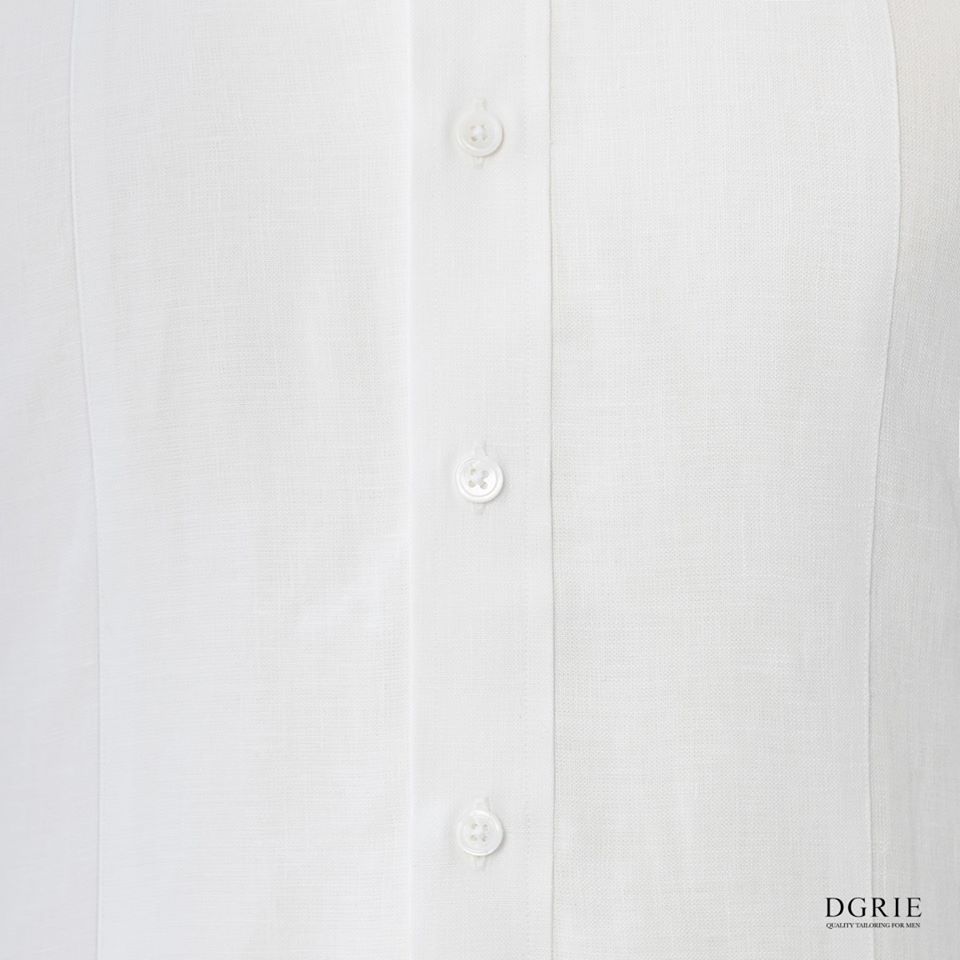 dgrie white linen hidden button shirt dgrie 1