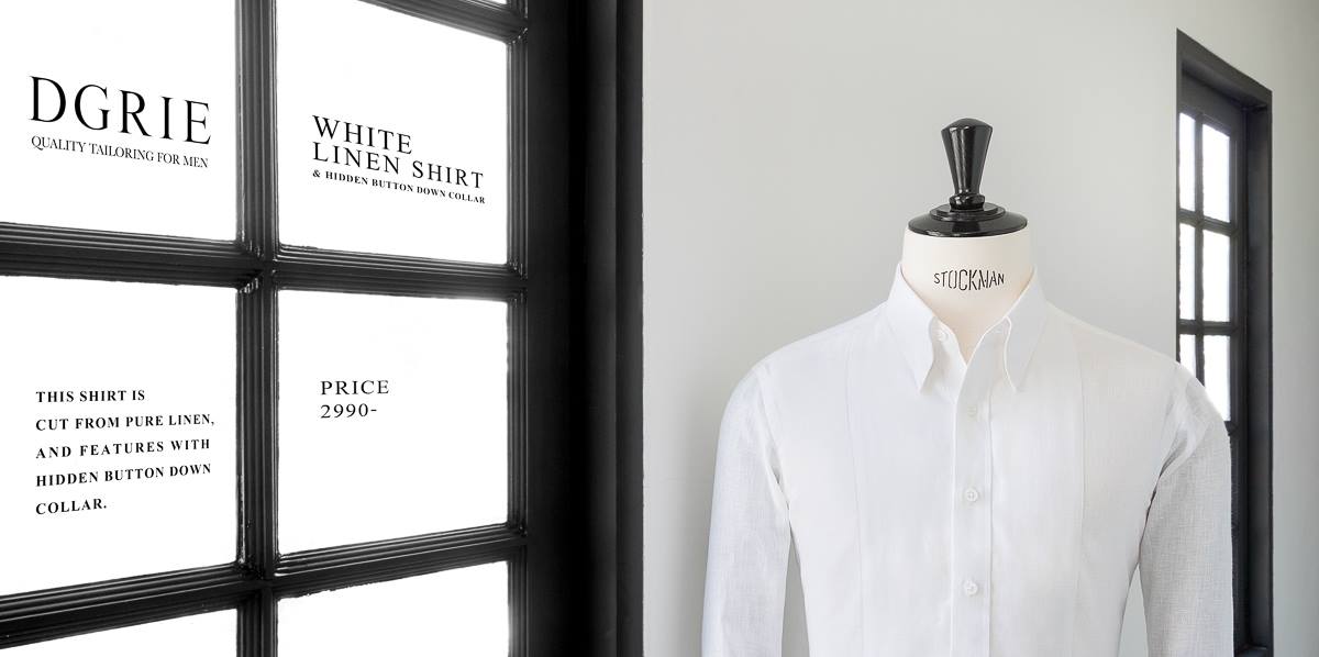 dgrie white linen hidden button shirt dgrie 2