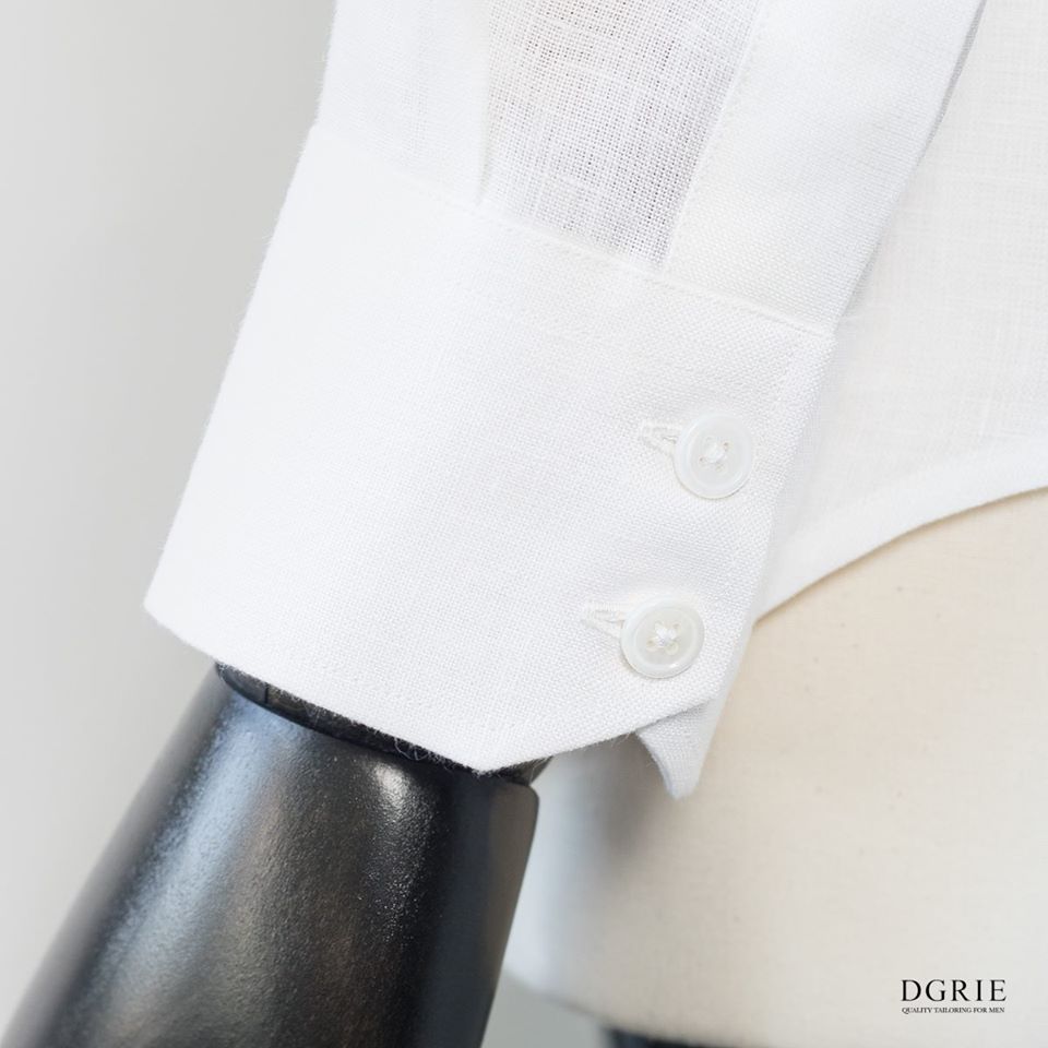dgrie white linen hidden button shirt dgrie 5