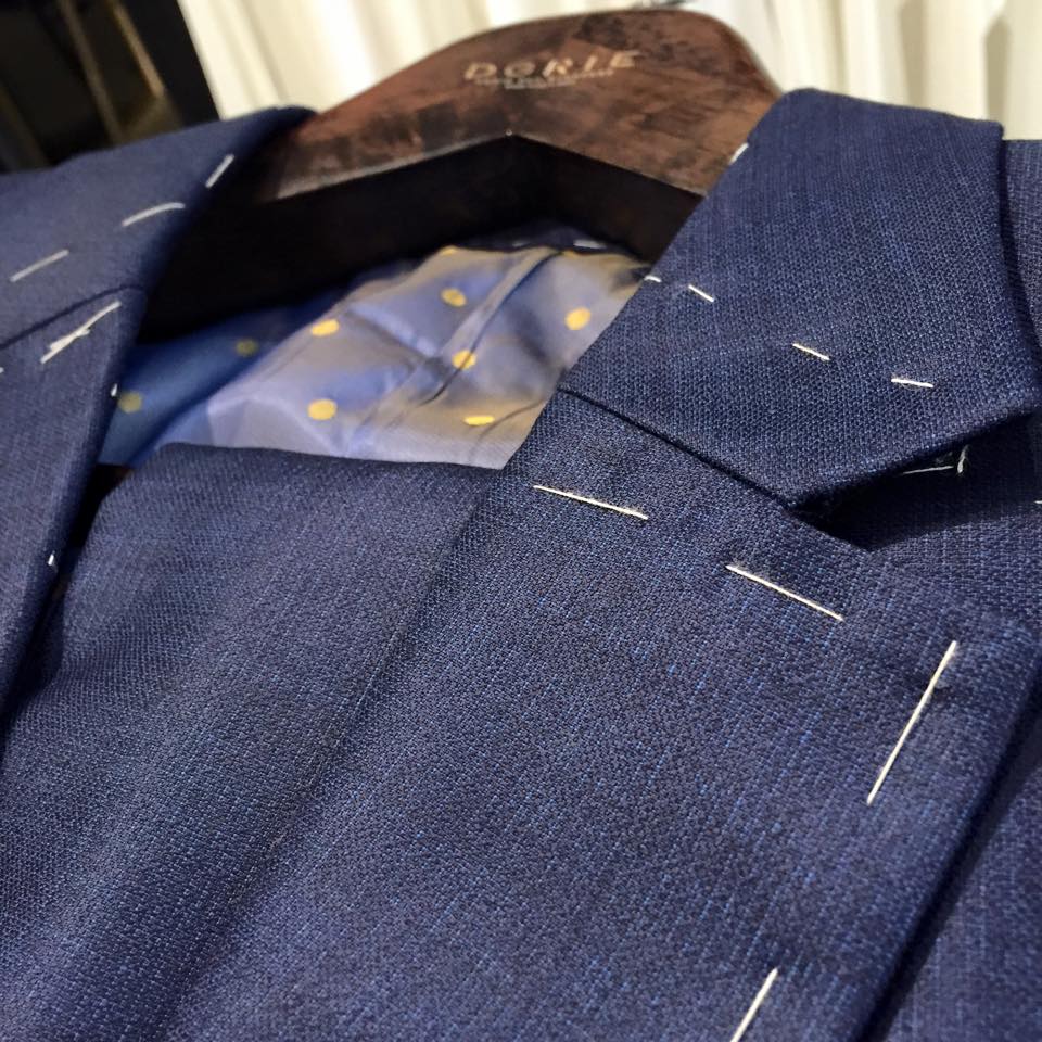 dormeuil texture exclusive navy blue dgrie 2