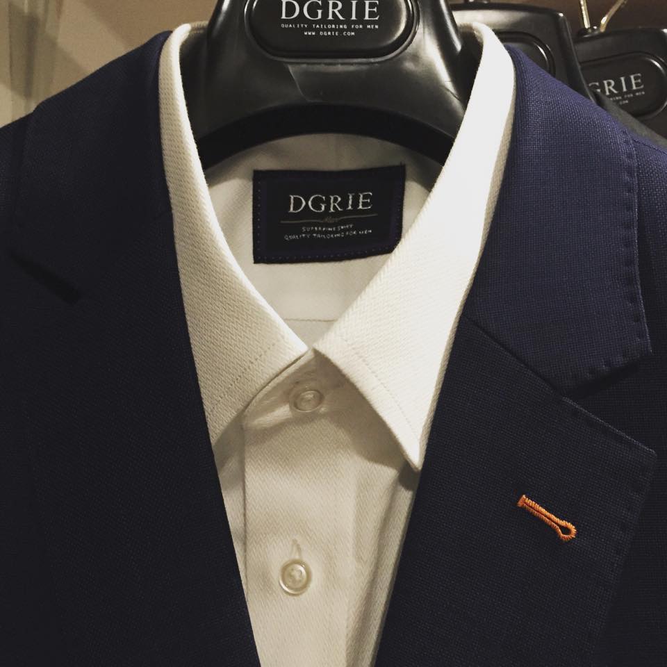 navy suits 120s pure wool hand pick stitching dgrie