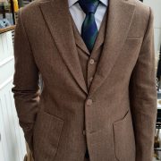 classic wool flannel suits lapel vest in british style dgrie