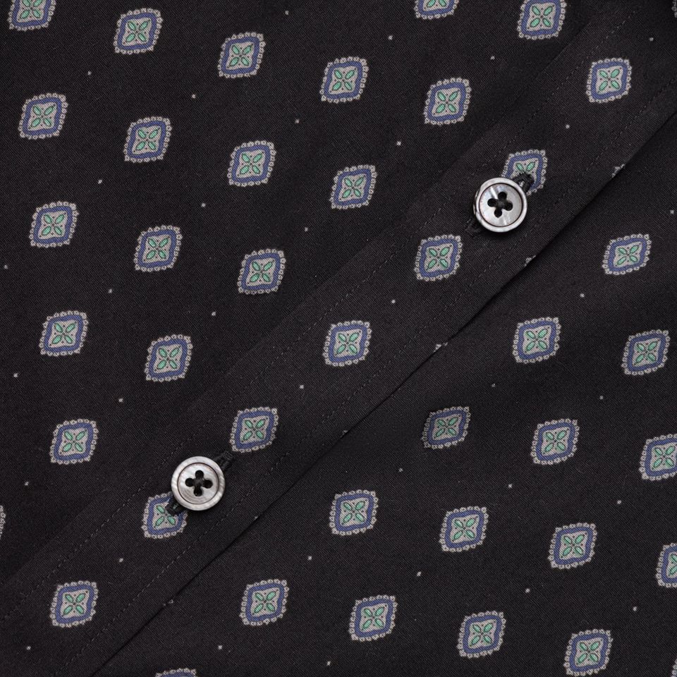 dgrie black farbery eggs slim collar shirt dgrie