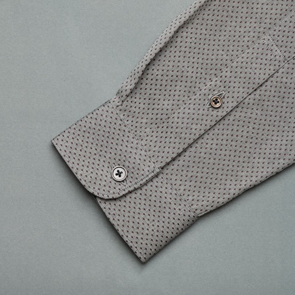 dgrie diamonds print gray cotton slim collar shirt dgrie 4