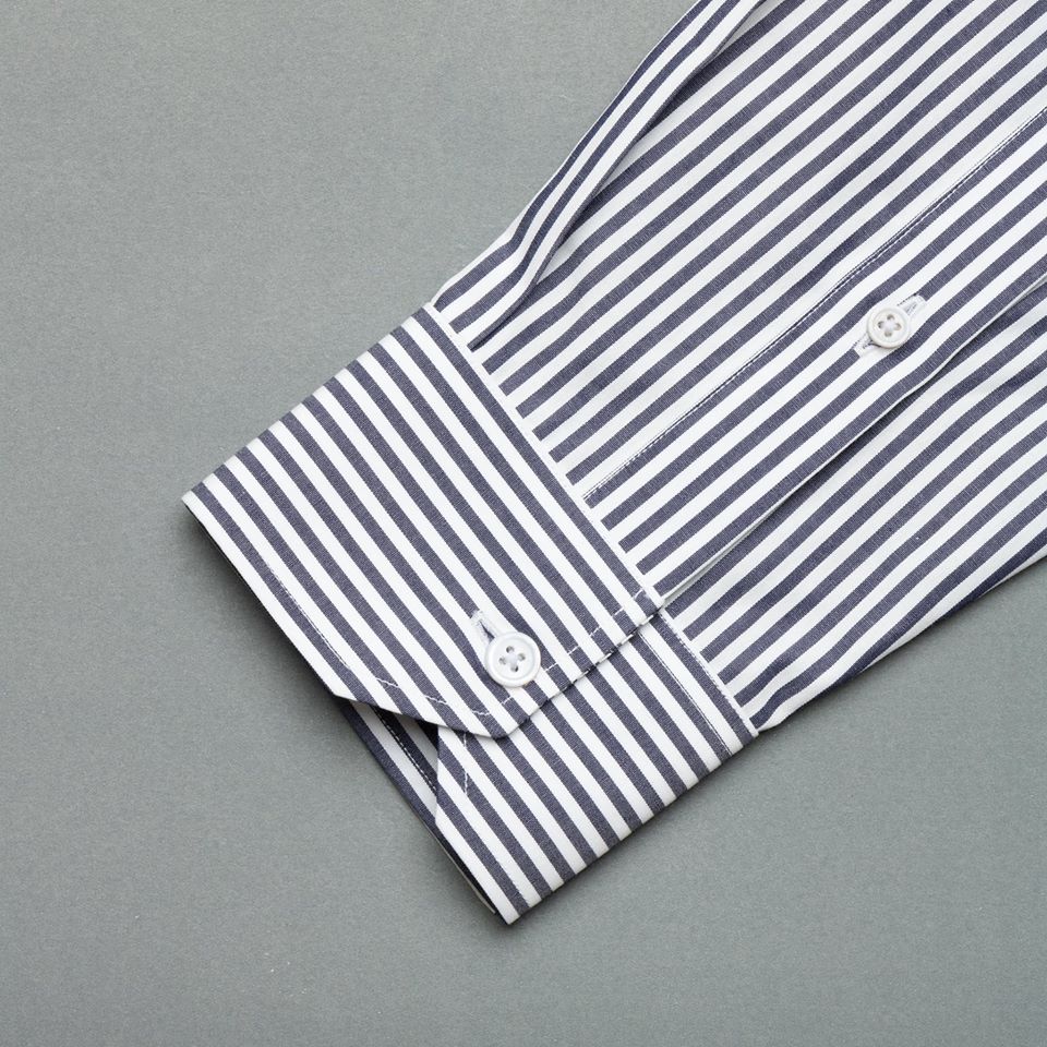 dgrie navy bengal stripe block slim c shirt dgrie 2