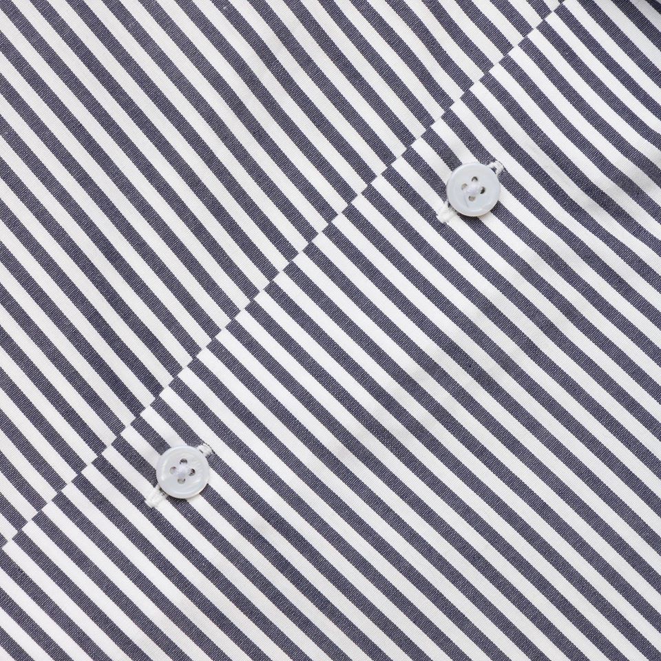 dgrie navy bengal stripe block slim c shirt dgrie 3