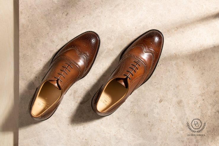 dgrie mens cognac wingtip oxford shoes dgrie 3